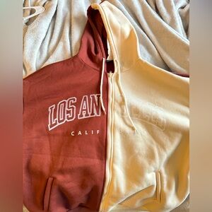 shein jacket says “los angeles”